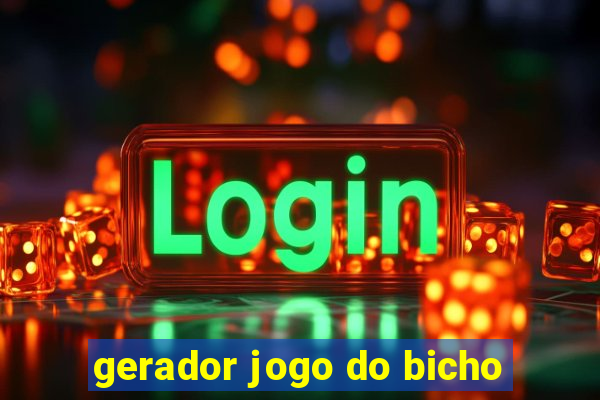 gerador jogo do bicho